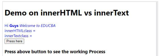 innerText vs innerHTML 1