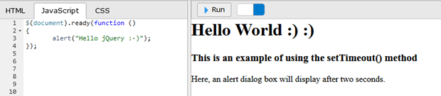 settimeout Java | Learn How setTimeout() works and examples