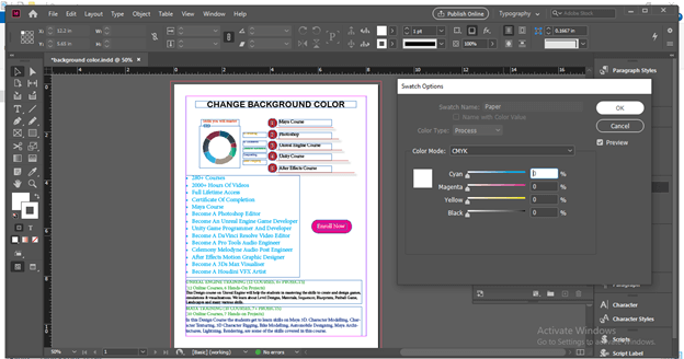 InDesign Background Color output 13