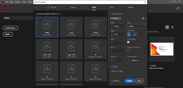 InDesign align output 1