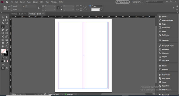 InDesign columns output 6