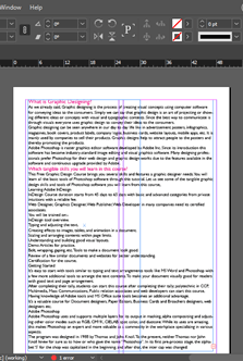 InDesign columns output 8.1