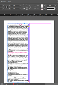 InDesign columns output 8.2