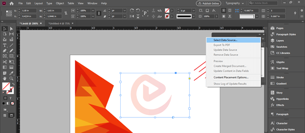 InDesign data merge output 10