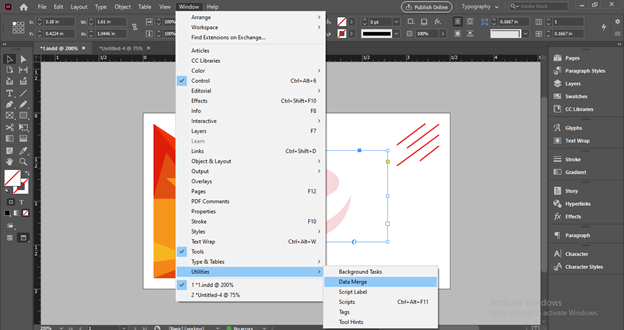 InDesign data merge output 7