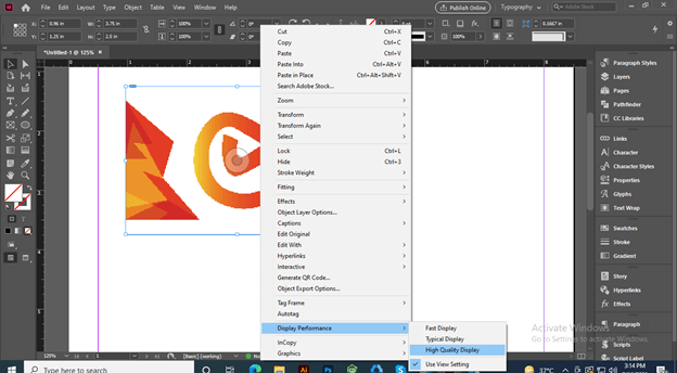 InDesign embed images output 5