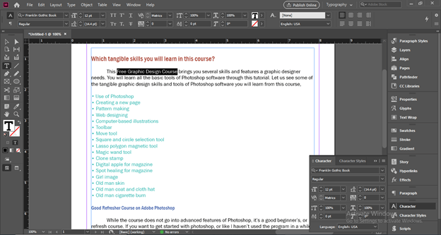 InDesign highlight text output 5