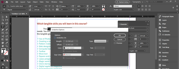 InDesign highlight | Learn how text and use that highlight