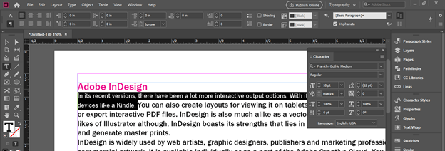 InDesign line spacing output 15