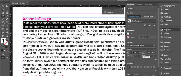 InDesign line spacing output 16