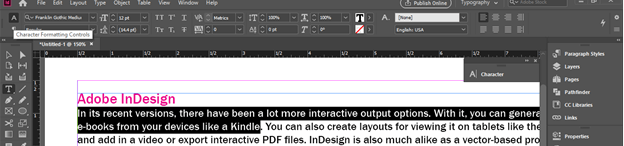 InDesign line spacing output 18