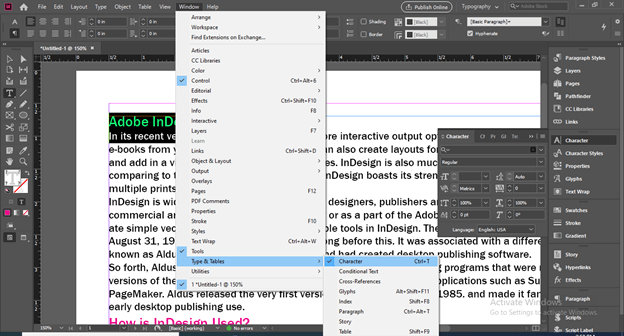 InDesign line spacing output 6