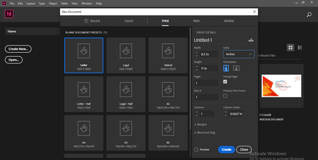 InDesign master pages output 1