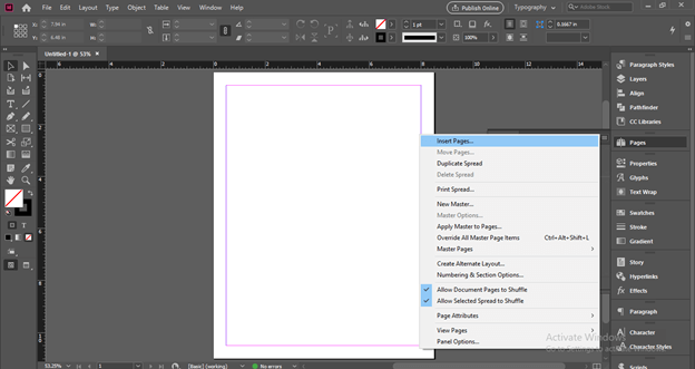 InDesign master pages output 4