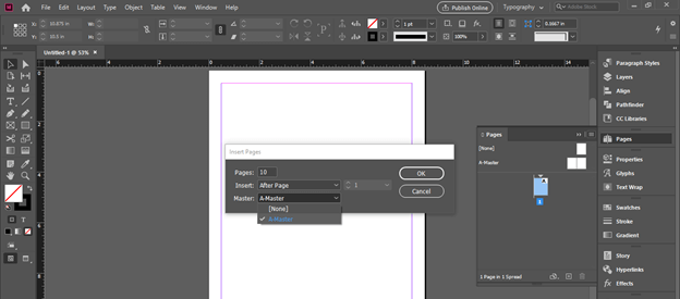 InDesign master pages output 6