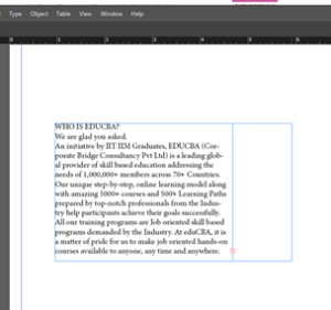 InDesign overset text | How to work with Overset text in InDesign?
