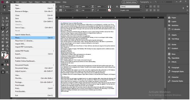 InDesign paragraph styles Output 6
