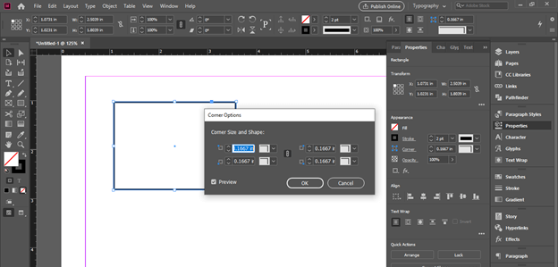 InDesign rounded corners output 9