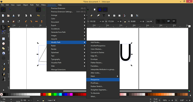 Inkscape extensions output 8