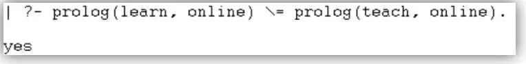 Prolog not equal 16