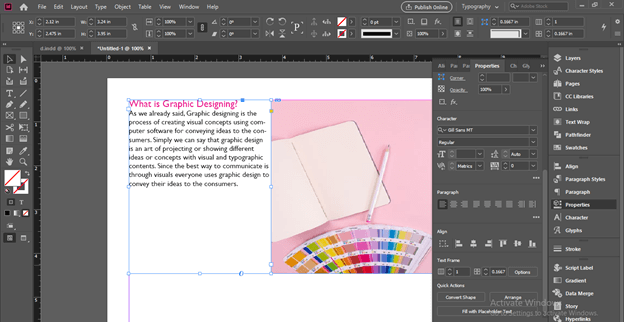 InDesign center text vertically  How to Center text vertically in