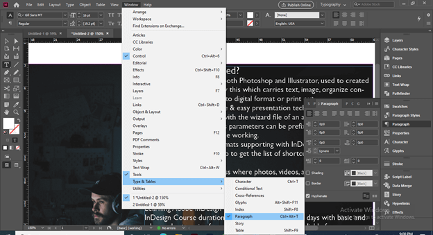 InDesign drop cap output 8