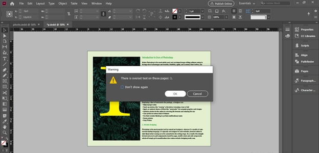 InDesign export to word output 13