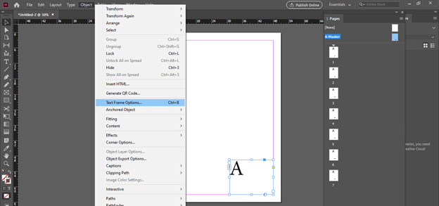 InDesign how to add page numbers output 10