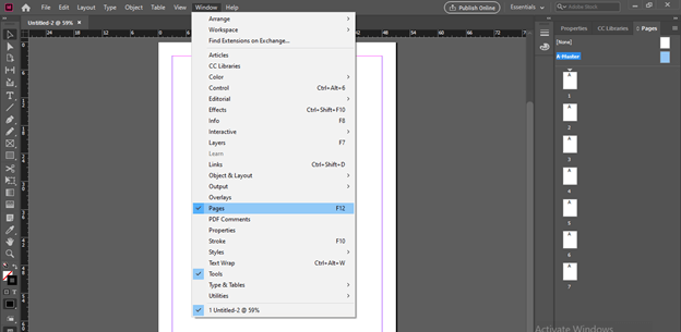 InDesign how to add page numbers output 3