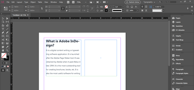 InDesign link text boxes output 8