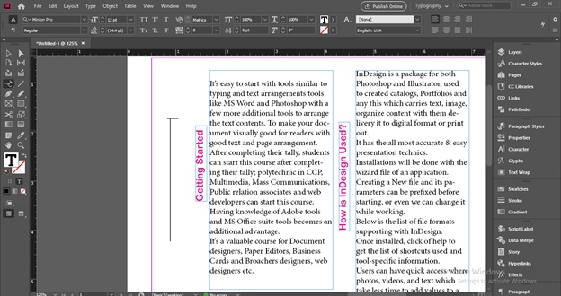 InDesign vertical text output 11