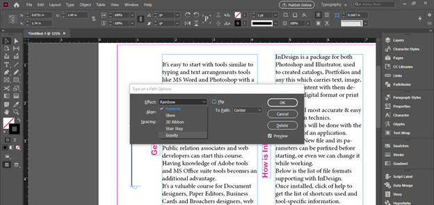 InDesign vertical text output 15