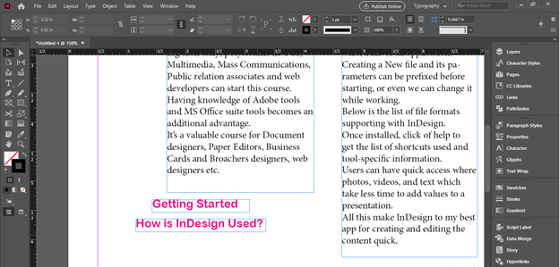 InDesign vertical text output 4