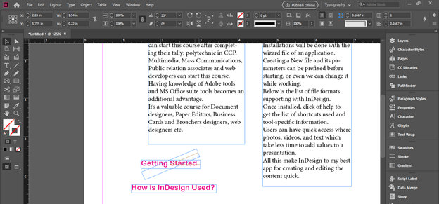 InDesign vertical text output 5