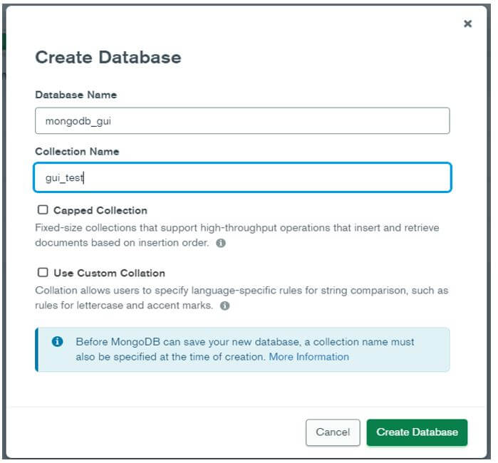 Create the database