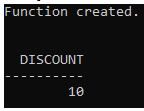 PL SQL Functions 11