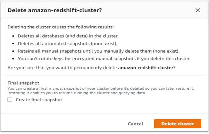 Redshift Cluster 13