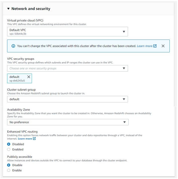 redshift cluster identifier