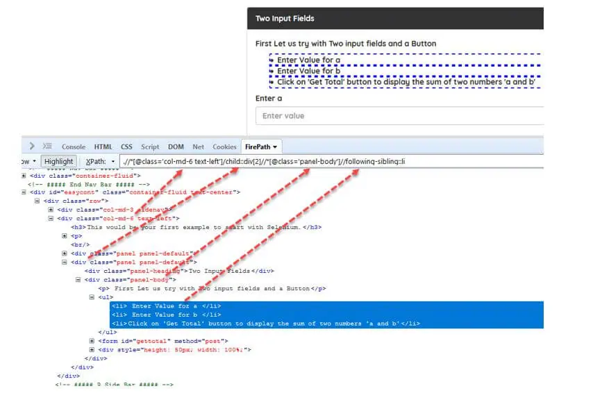 using Selenium