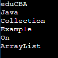 Java Collection Example output 1