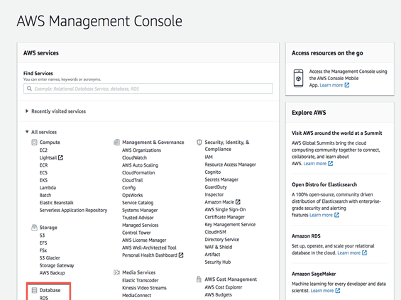 MariaDB AWS output 2