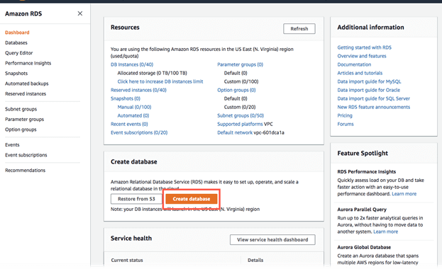 MariaDB AWS output 4