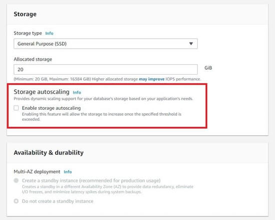 MariaDB AWS output 7