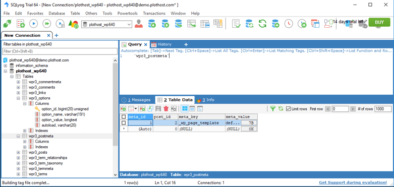 MariaDB GUI 1