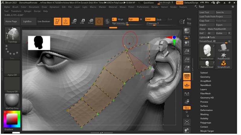 modo retopology zbrush