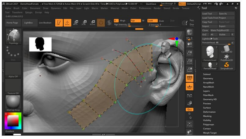 ZBrush Retopology 17