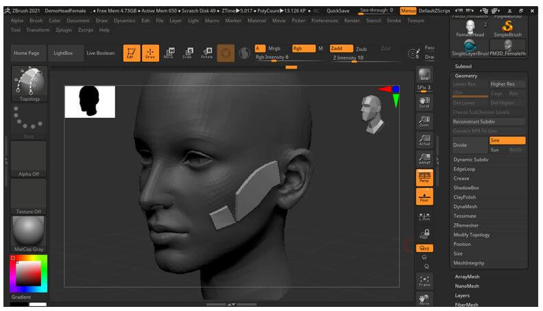 ZBrush Retopology 28