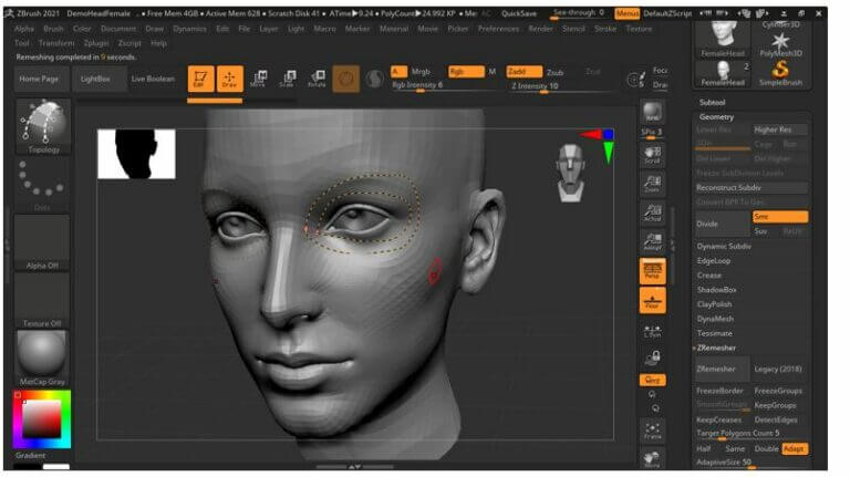 ZBrush Retopology | How to Use Retopology in ZBrush