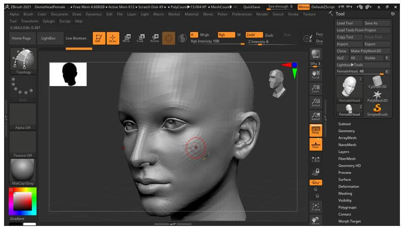 retopology zbrush software