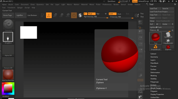 zbrush cannot add zsphere